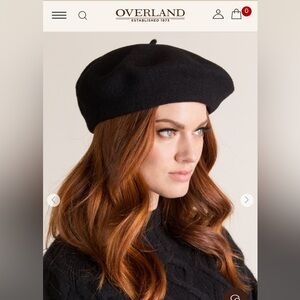 Goorin Bros Wool Beret Classic Black Unisex OS Made in Czech Republic